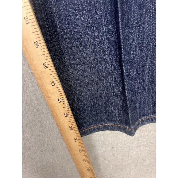 7 For All Mankind Women’s 12 Bootcut Jeans High Rise Denim Embroidered Pockets - Picture 11 of 13